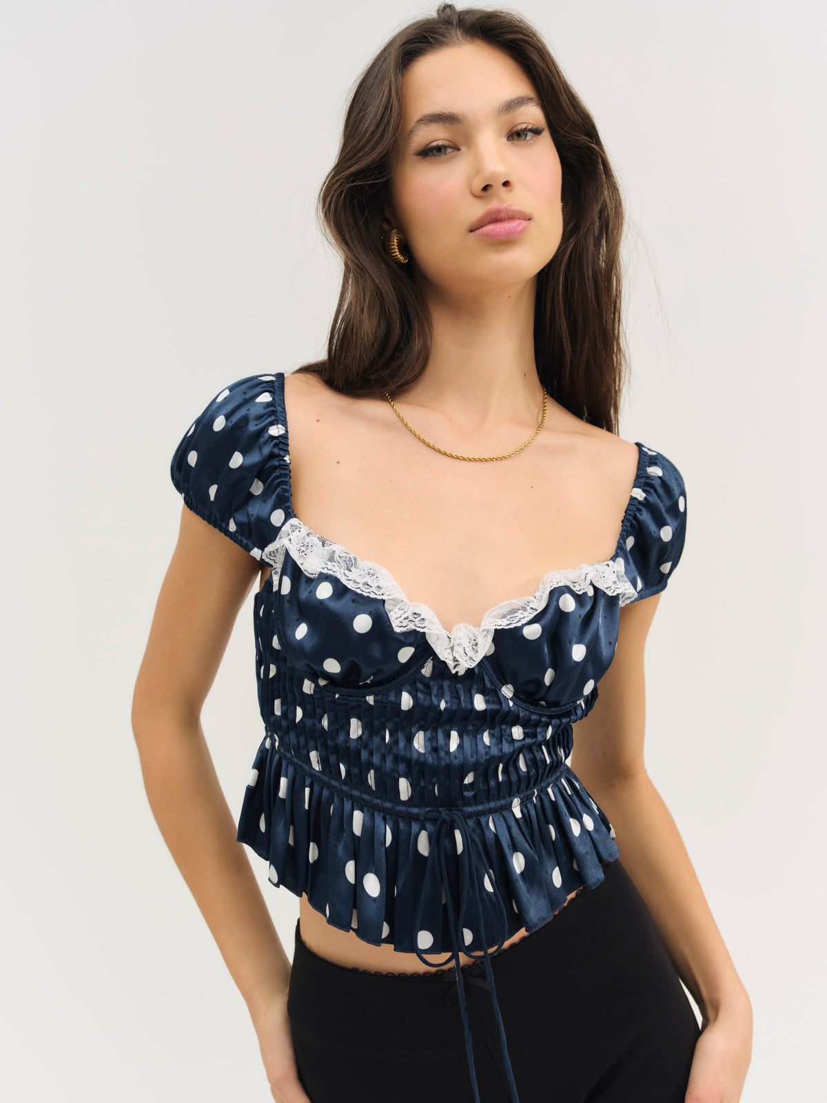 Holland Top Navy - For Love & Lemons