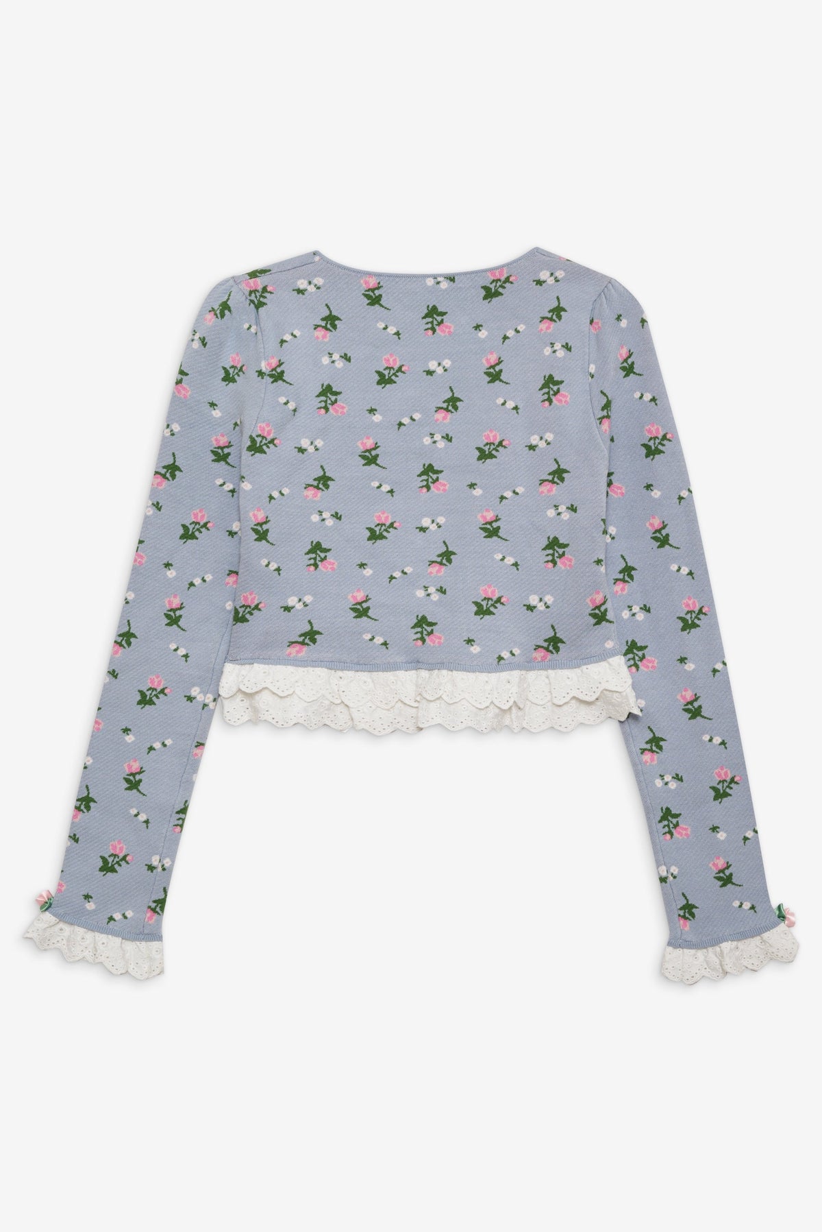 Amalia Knit Cardigan Blue - For Love & Lemons