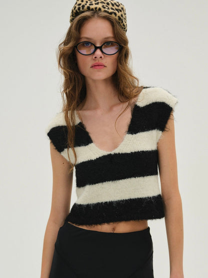 Meggy Crop Top and Scarf Black - For Love & Lemons