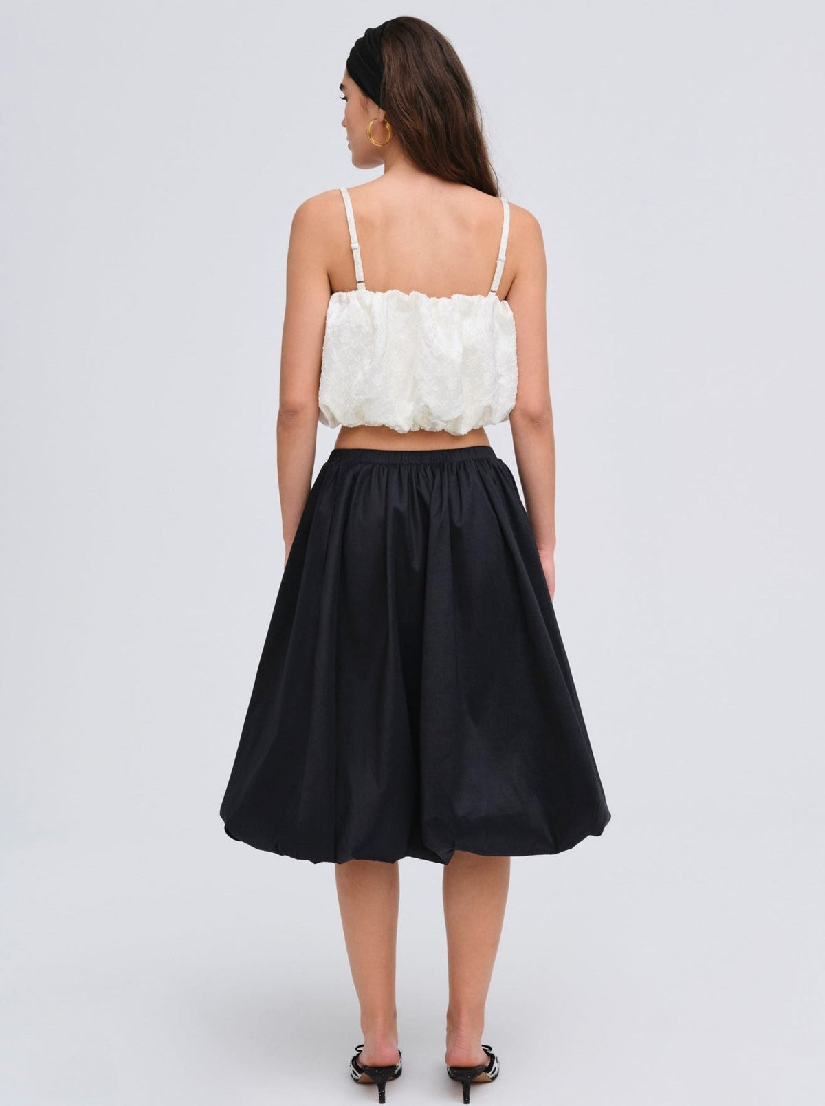 Lorenne Crop Top White - For Love & Lemons