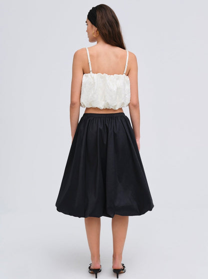 Lorenne Crop Top White - For Love & Lemons