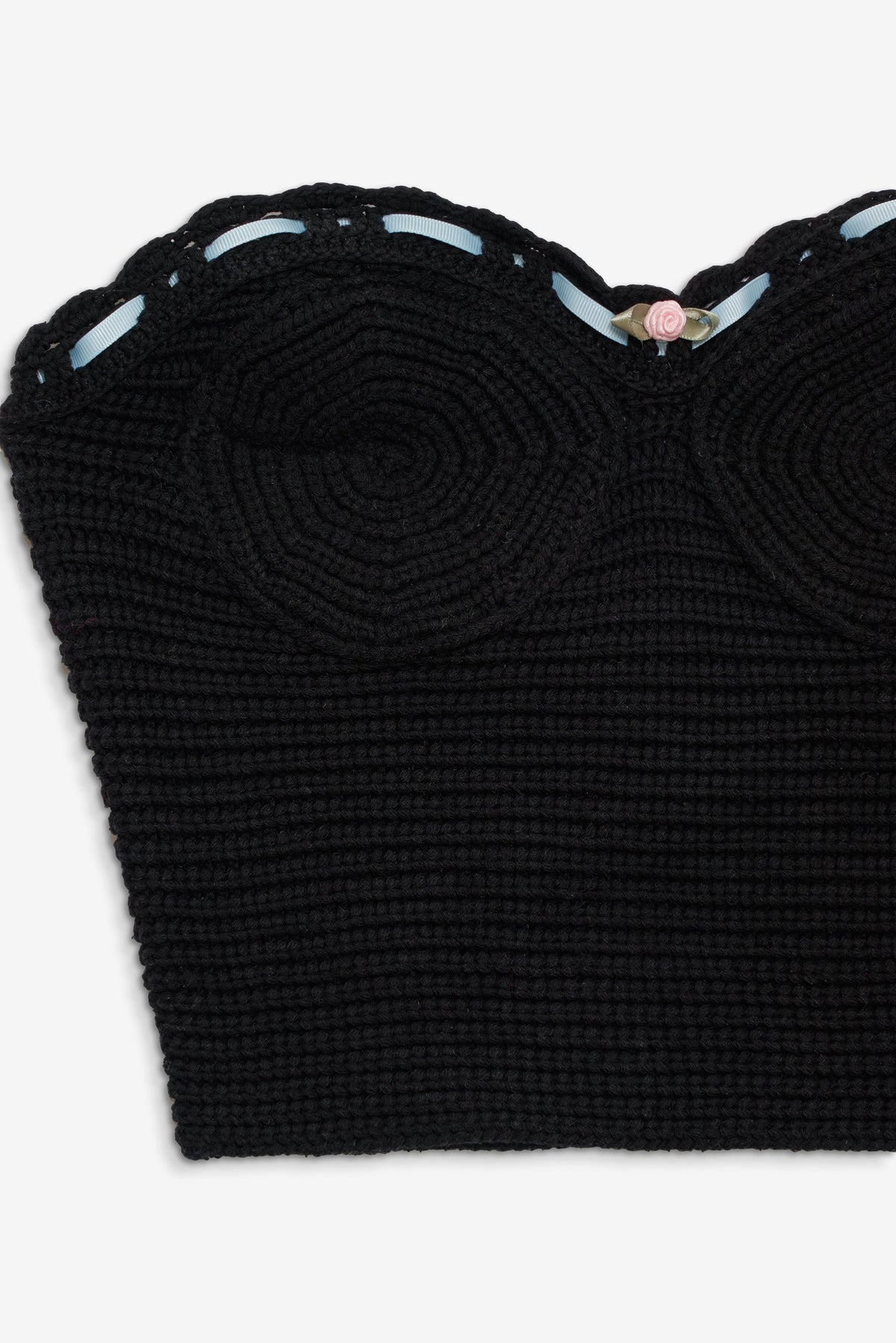 Kelsey Crochet Top Black - For Love & Lemons