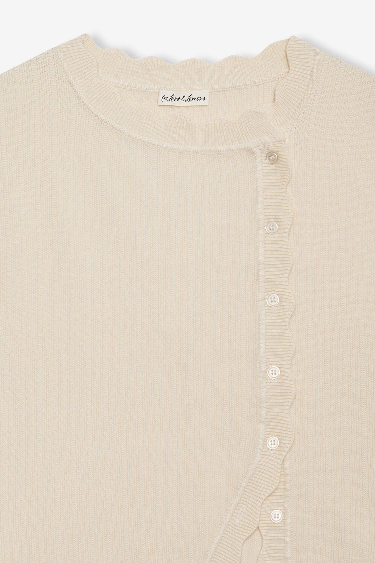 Naomi Knit Top Cream - For Love & Lemons