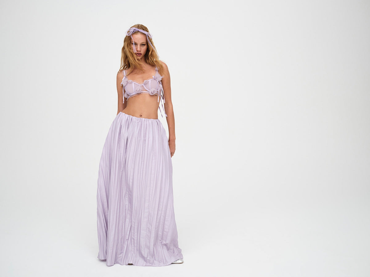 Kamala Bra Top Purple - For Love & Lemons
