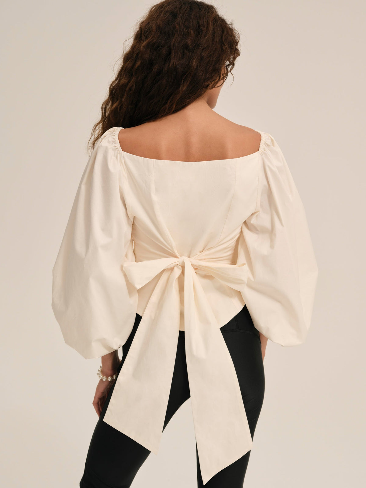 Marion Blouse Cream - For Love & Lemons