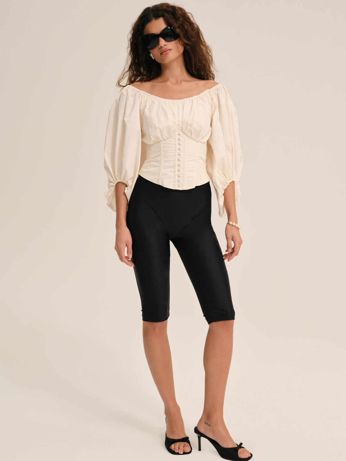Marion Blouse Cream - For Love & Lemons