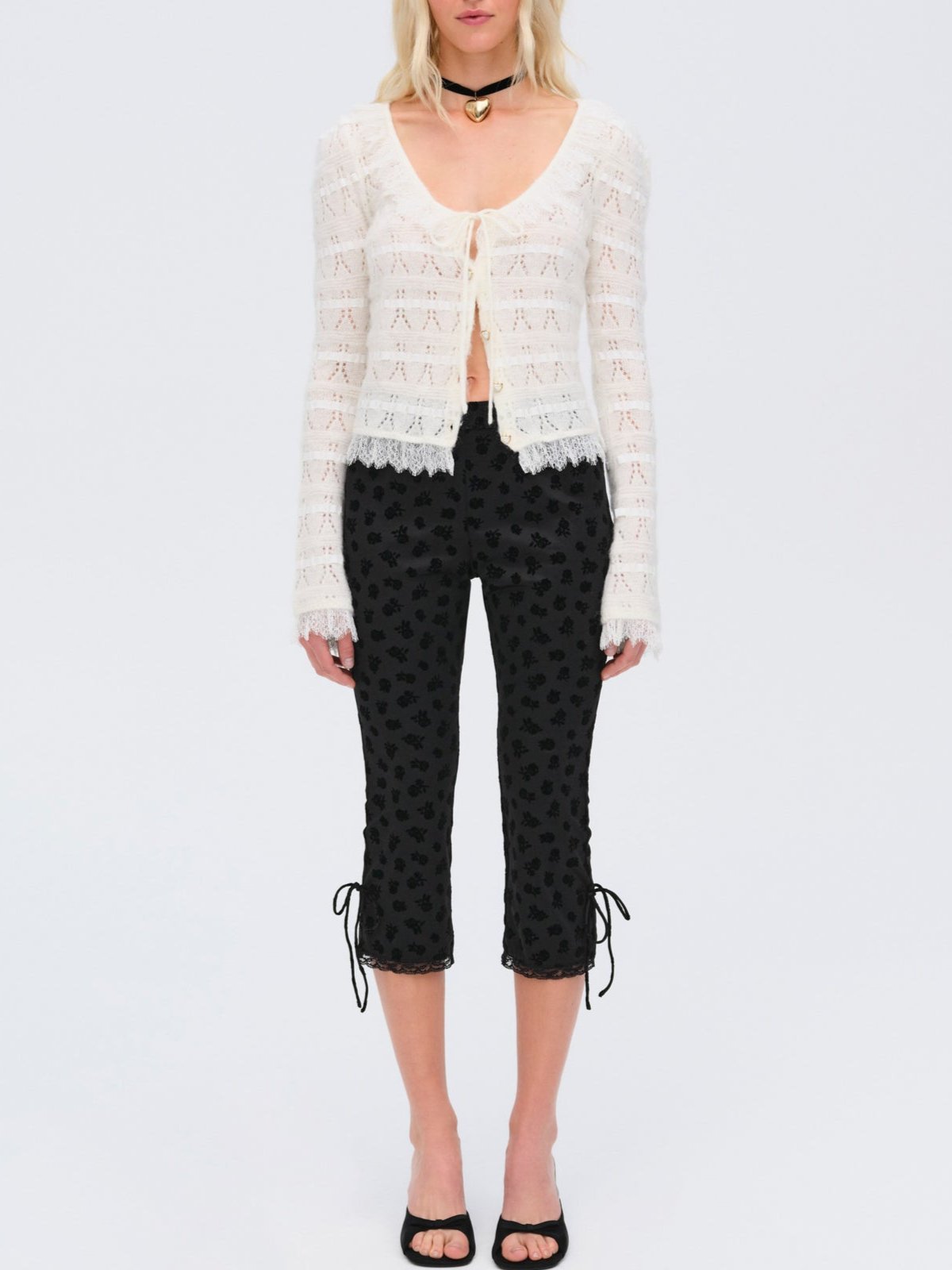 Jayla Cardigan Cream - For Love & Lemons
