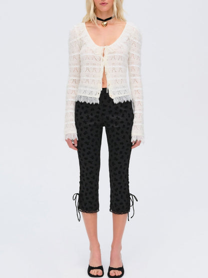 Jayla Cardigan Cream - For Love & Lemons