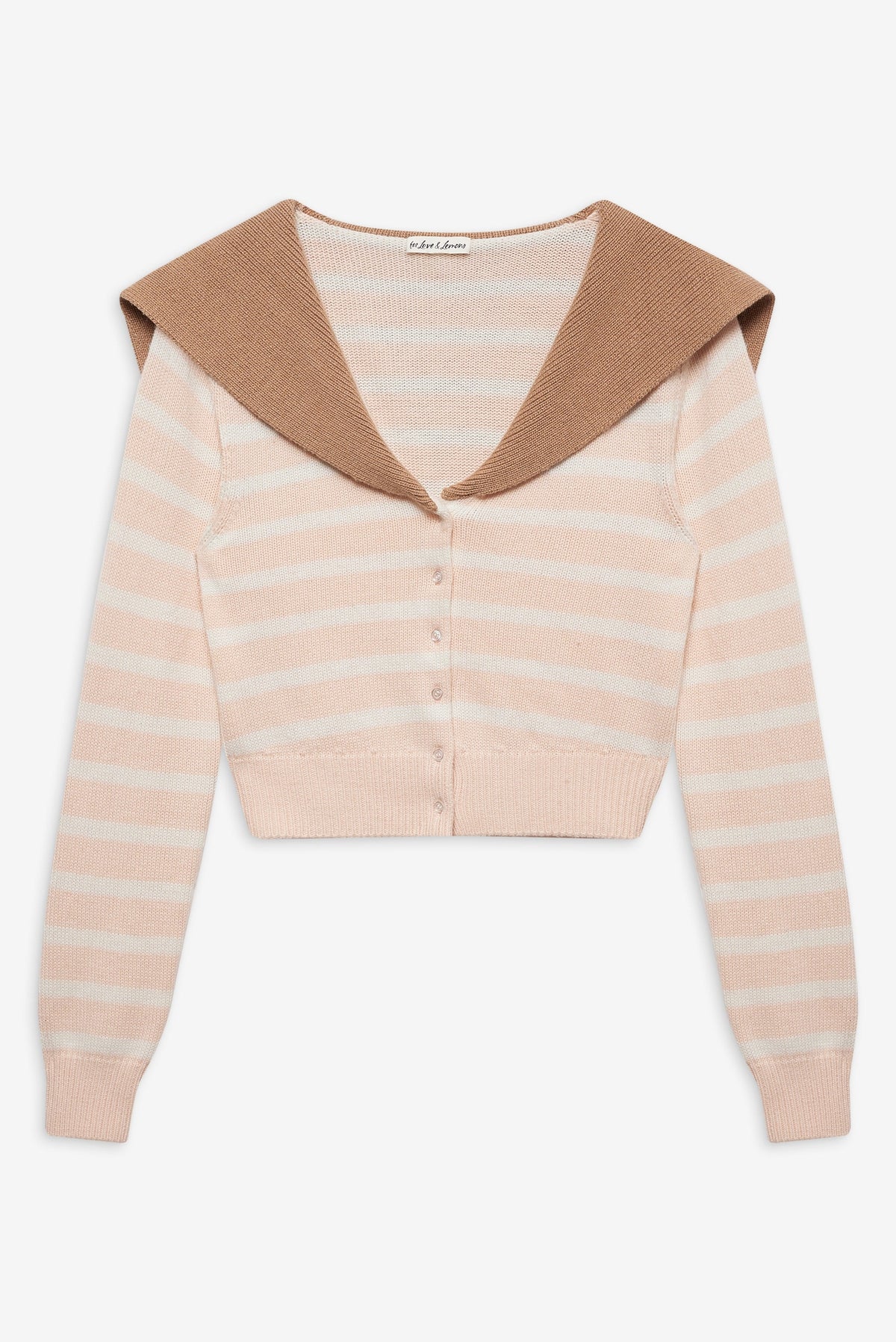 Sophia Stripe Cardigan Pink - For Love & Lemons