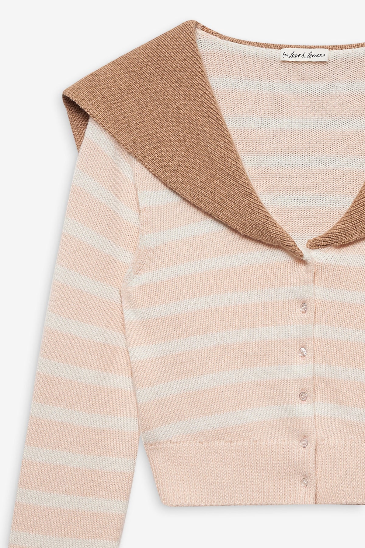 Sophia Stripe Cardigan Pink - For Love & Lemons