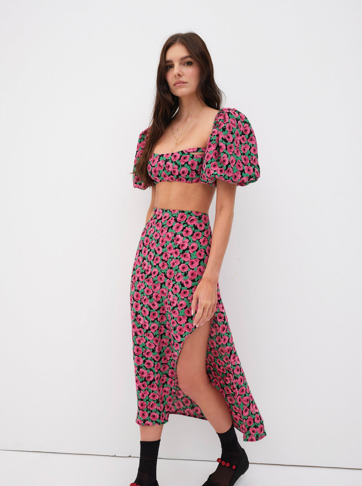 Dolcetto Crop Top Red - For Love & Lemons