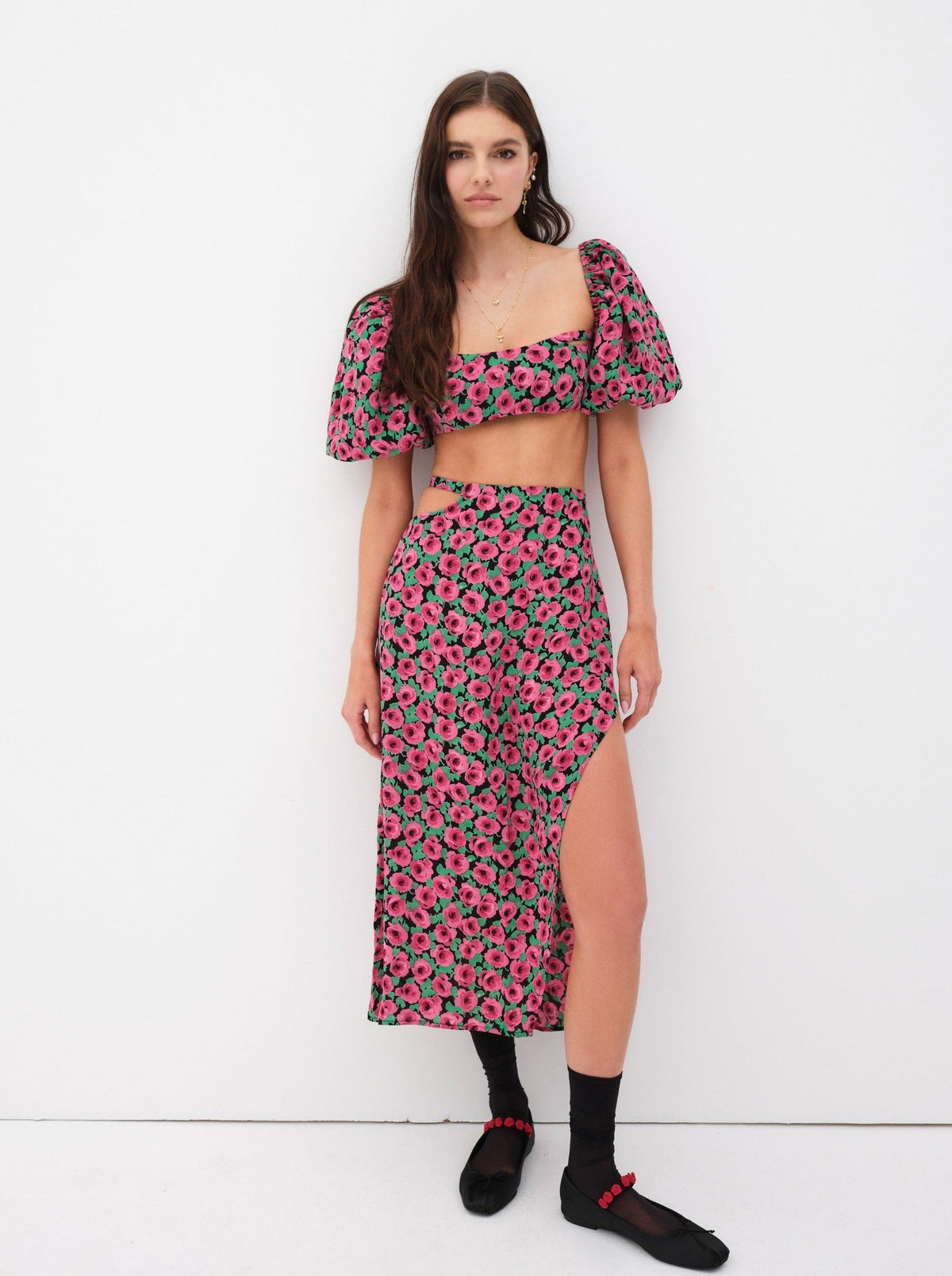 Dolcetto Crop Top Red - For Love & Lemons