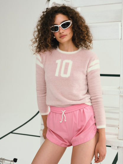 Founded in '10 Sweater Pink - For Love & Lemons