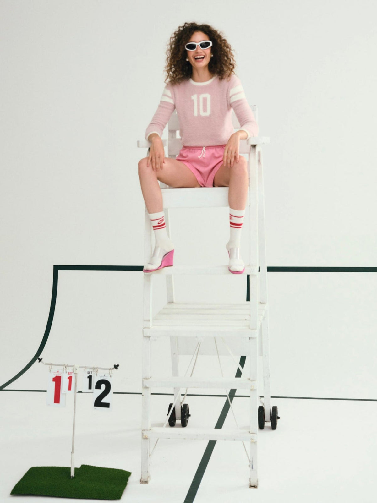 Founded in '10 Sweater Pink - For Love & Lemons
