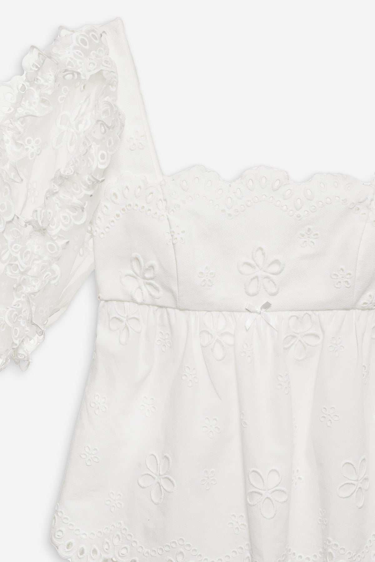 Daisy Eyelet Top White - For Love & Lemons