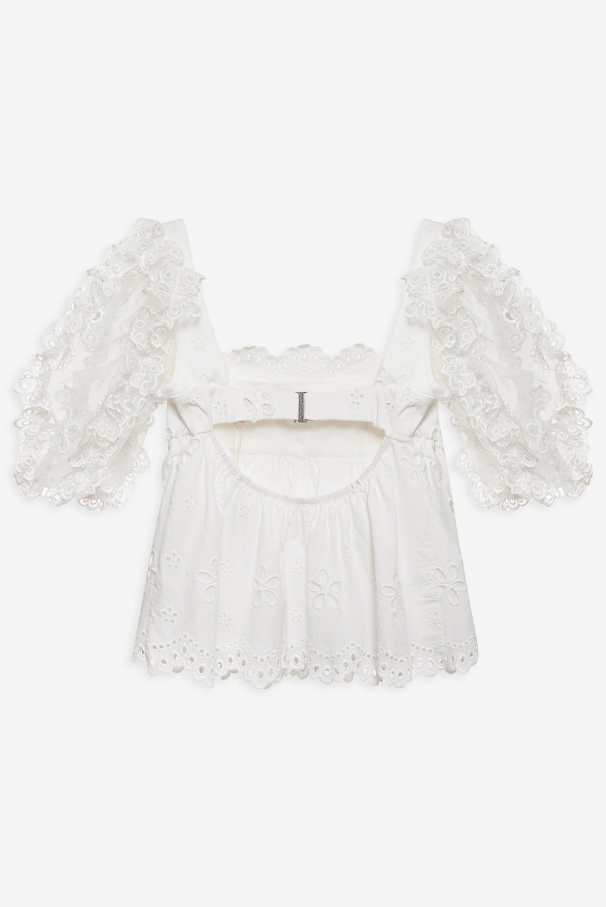 Daisy Eyelet Top White - For Love & Lemons