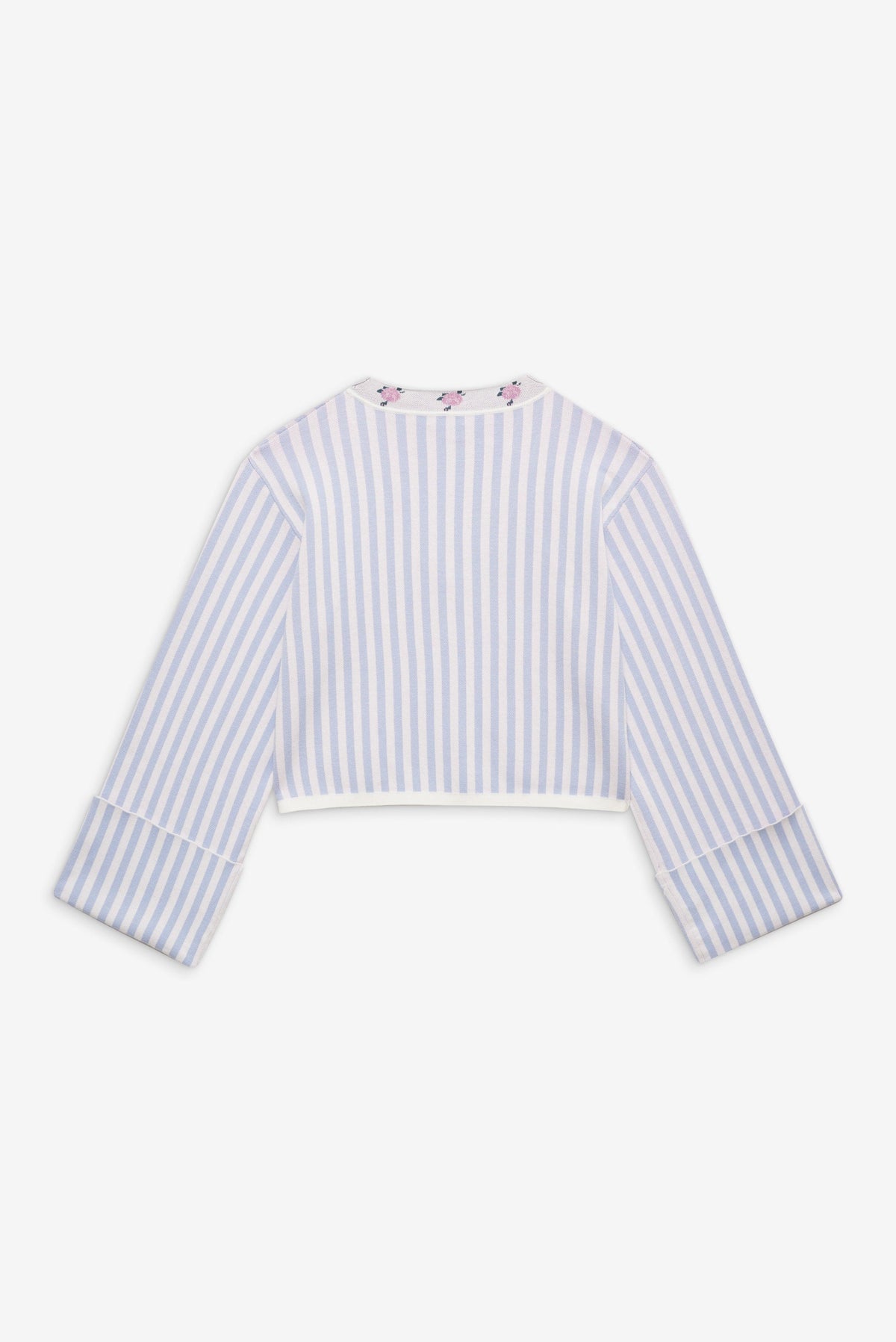 Edie Jacquard Knit Sweater Blue - For Love & Lemons