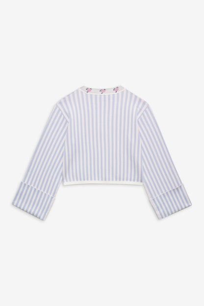 Edie Jacquard Knit Sweater Blue - For Love & Lemons