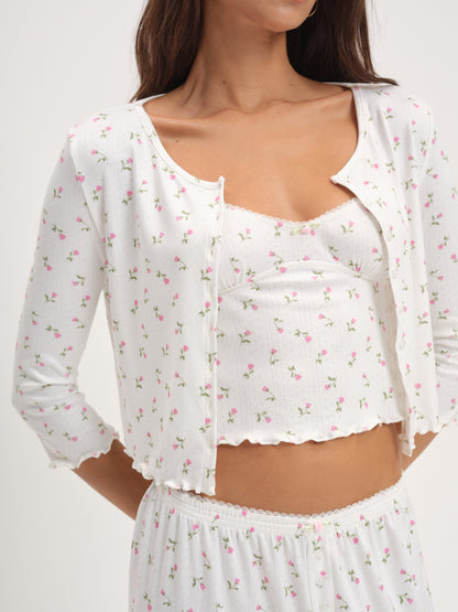 Elliana Cardigan White - For Love & Lemons