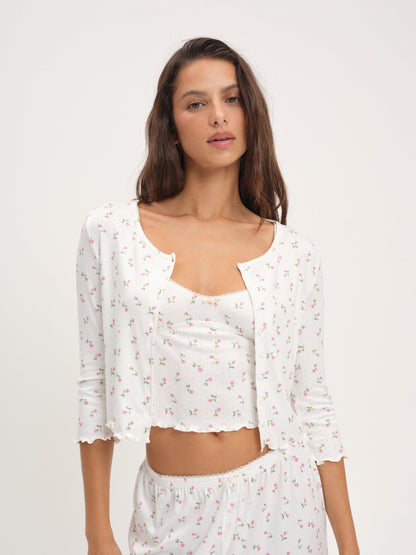 Elliana Cardigan White - For Love & Lemons