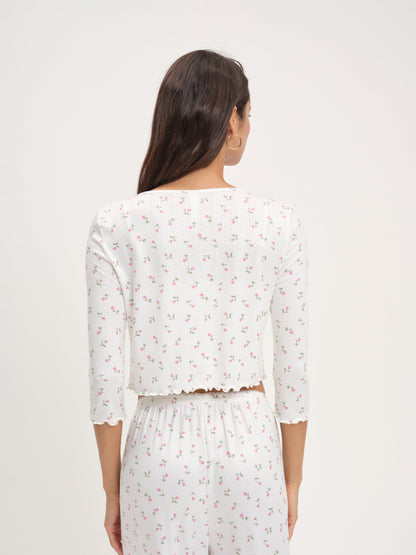 Elliana Cardigan White - For Love & Lemons