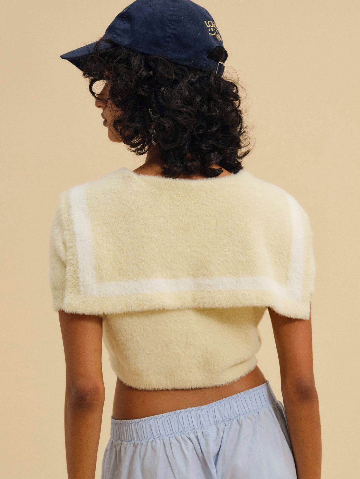 Kimmy Sailor Sweater Top Yellow - For Love & Lemons