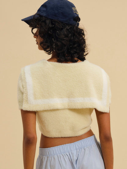Kimmy Sailor Sweater Top Yellow - For Love & Lemons