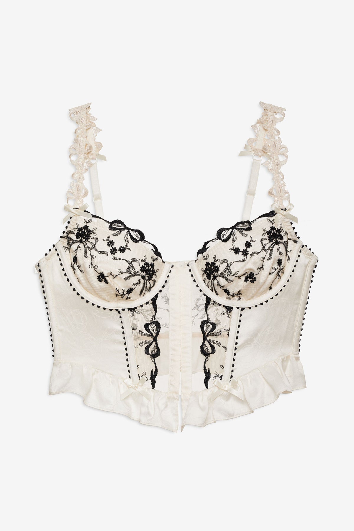 Bow Time Bustier Cream - For Love & Lemons