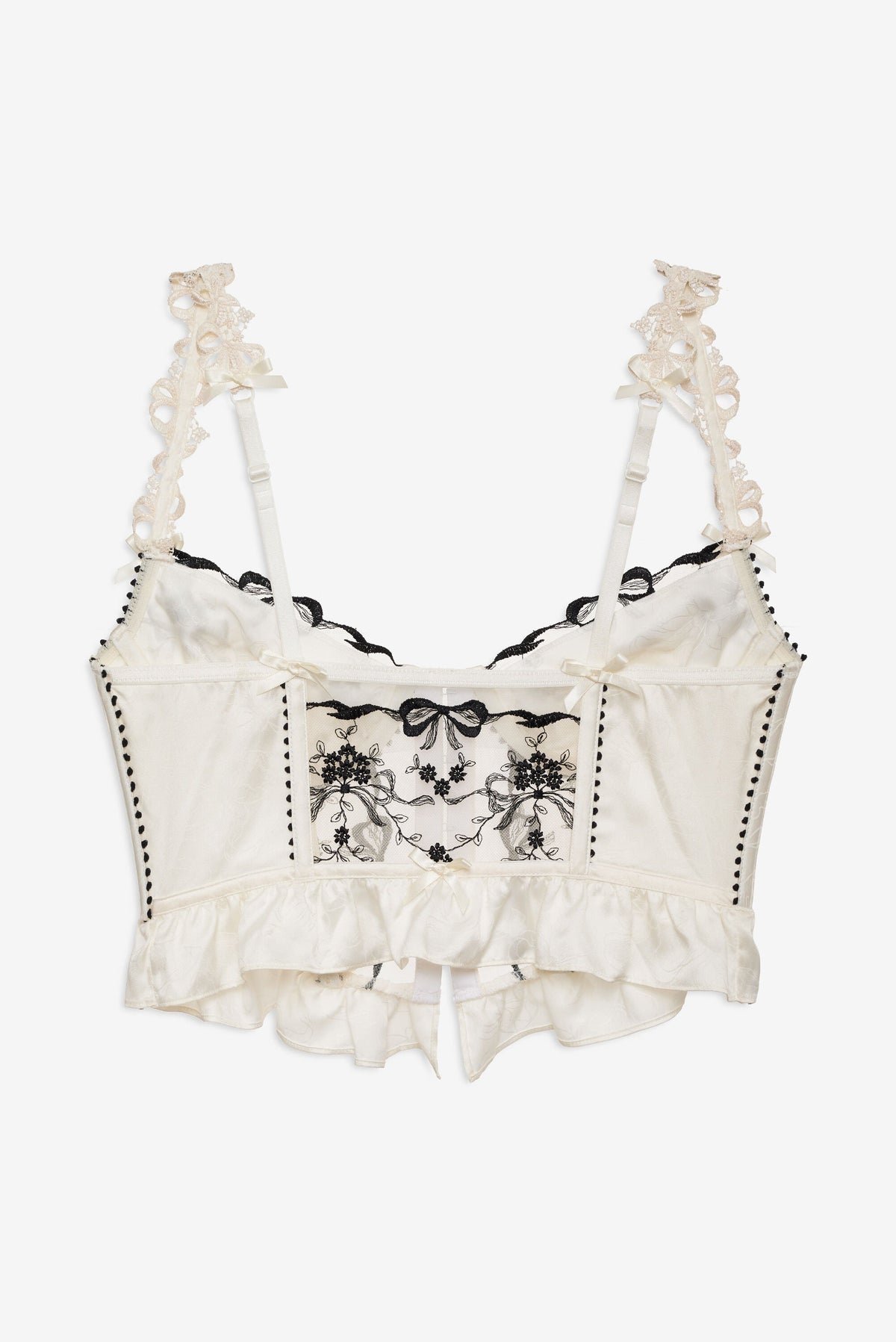 Bow Time Bustier Cream - For Love & Lemons