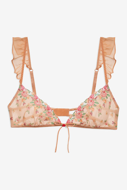 Glimmer Rosebud Bralette Rose Gold - For Love & Lemons
