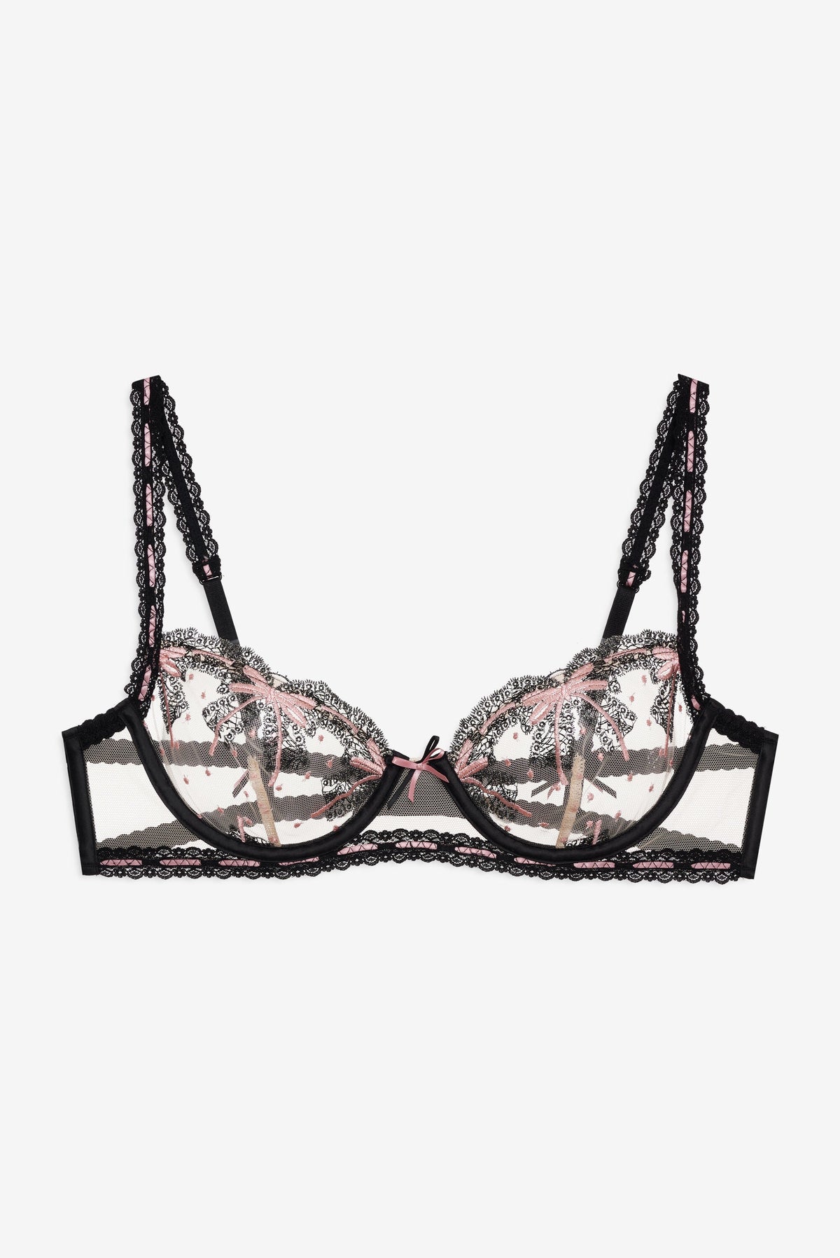 Love Letters Underwire Bra Black - For Love & Lemons