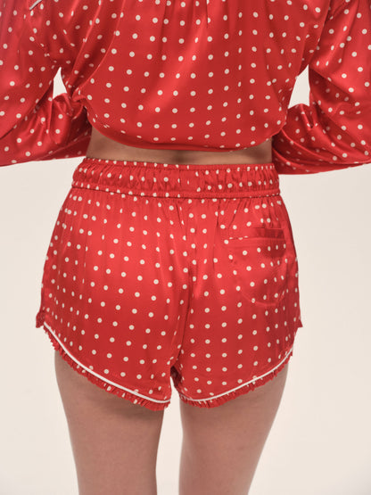 Lailah PJ Set Red - For Love & Lemons