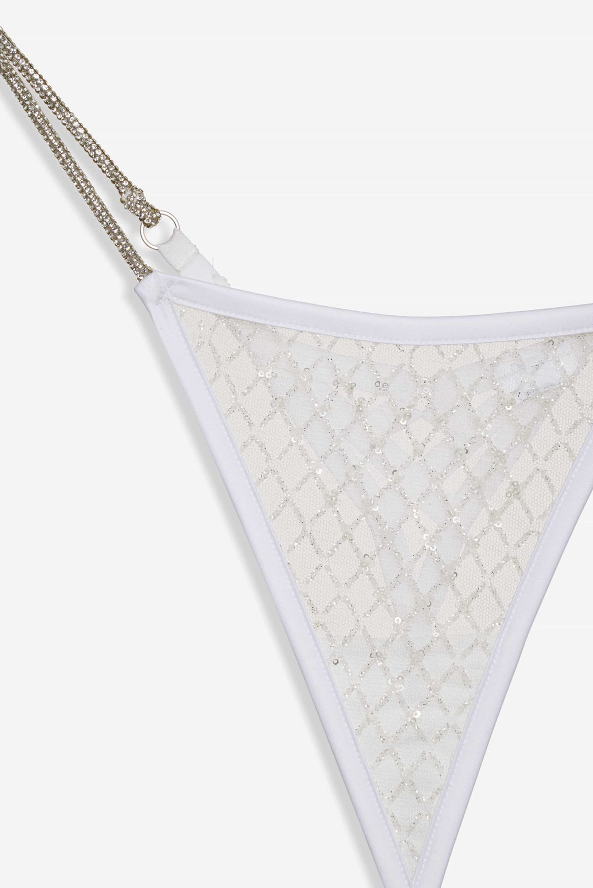 Glitter Thong Panty White - For Love & Lemons