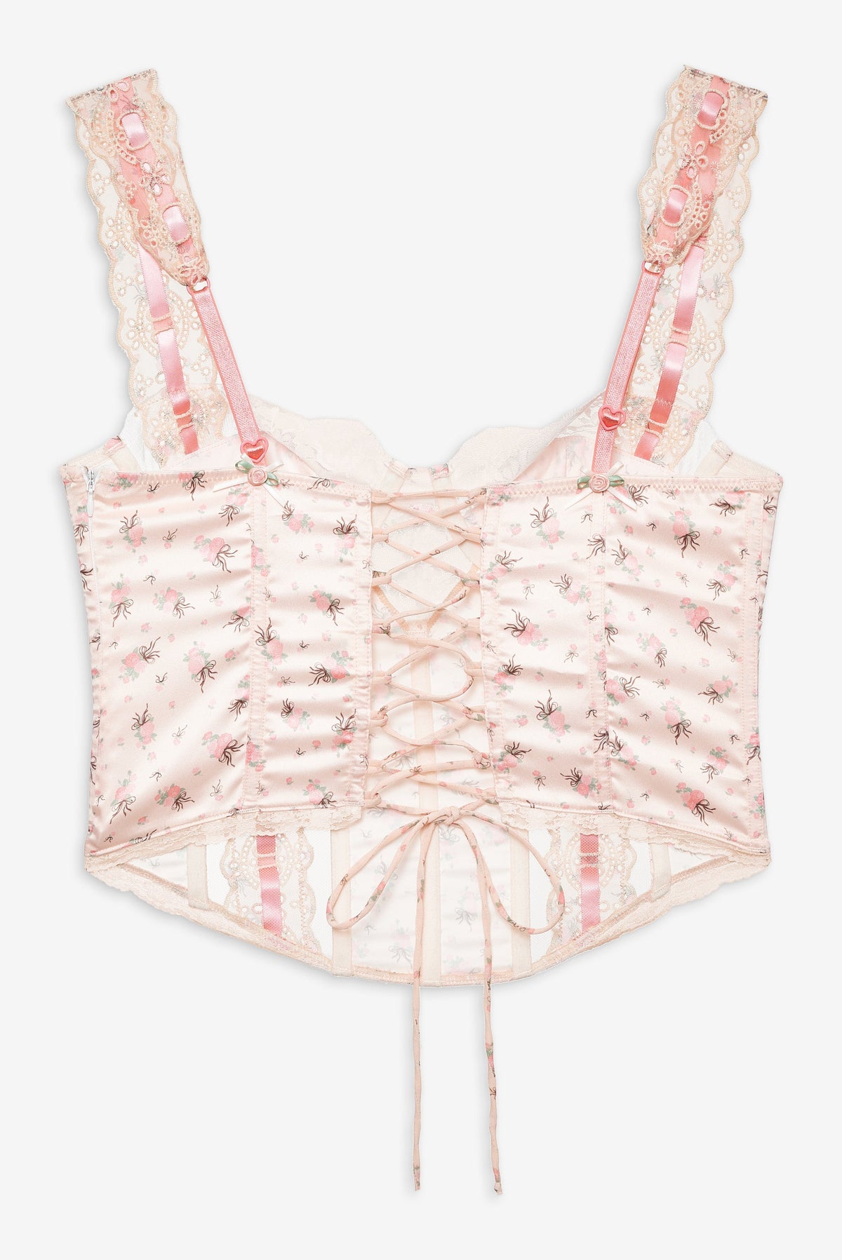 Peaches & Cream Bustier Peach - For Love & Lemons