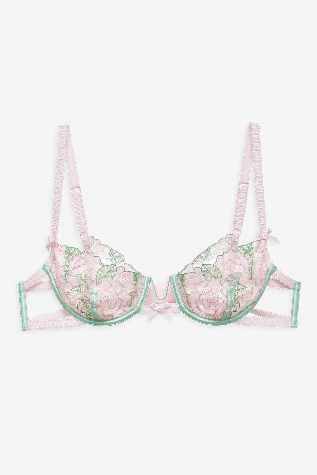 Love Story Underwire Bra Green - For Love & Lemons