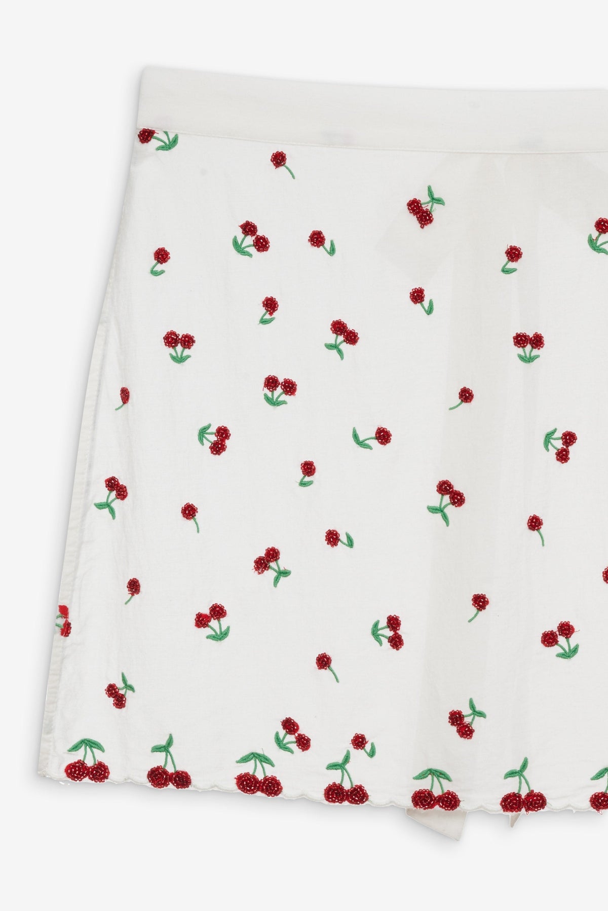 Beaded Cherries Apron Red - For Love & Lemons