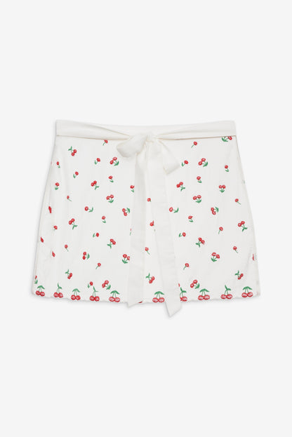 Beaded Cherries Apron Red - For Love & Lemons