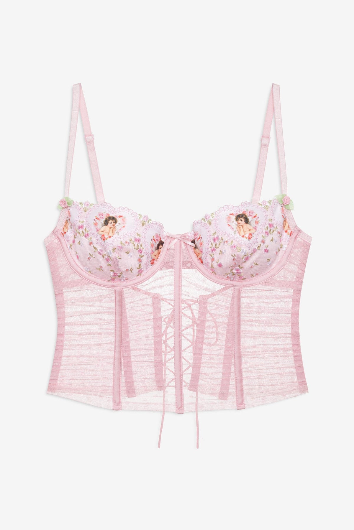 Cherub Love Bustier Pink - For Love & Lemons