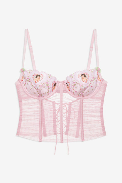 Cherub Love Bustier Pink - For Love & Lemons