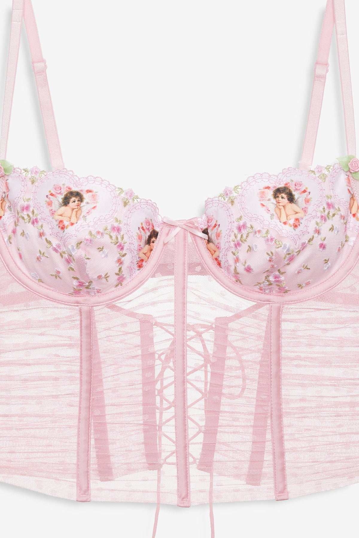 Cherub Love Bustier Pink - For Love & Lemons