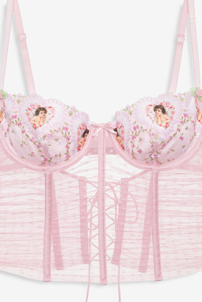 Cherub Love Bustier Pink - For Love & Lemons
