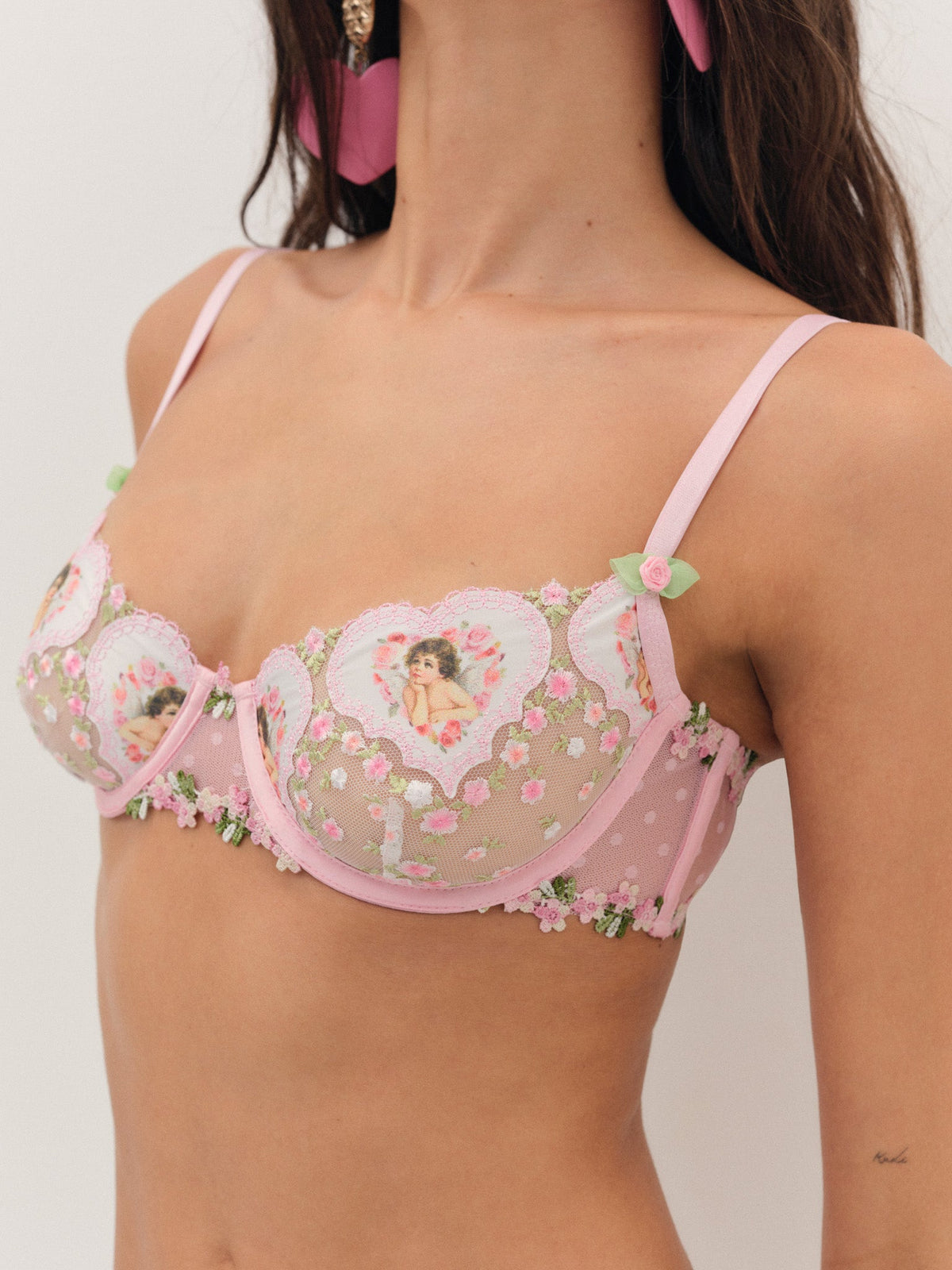 Cherub Love Underwire Bra Pink - For Love & Lemons
