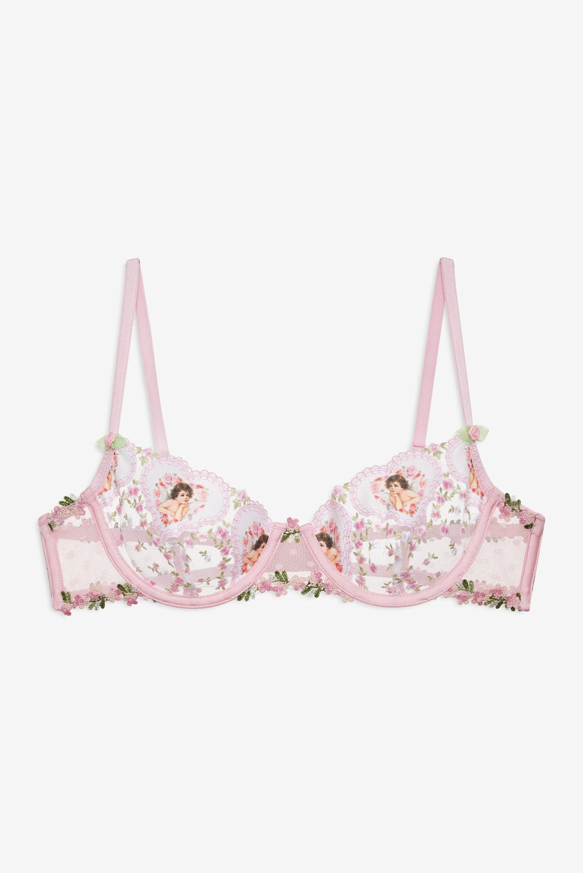 Cherub Love Underwire Bra Pink - For Love & Lemons
