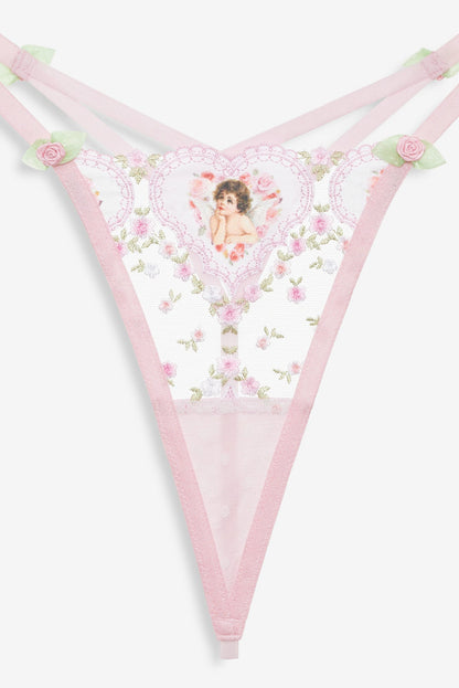Cherub Love Thong Panty Pink - For Love & Lemons