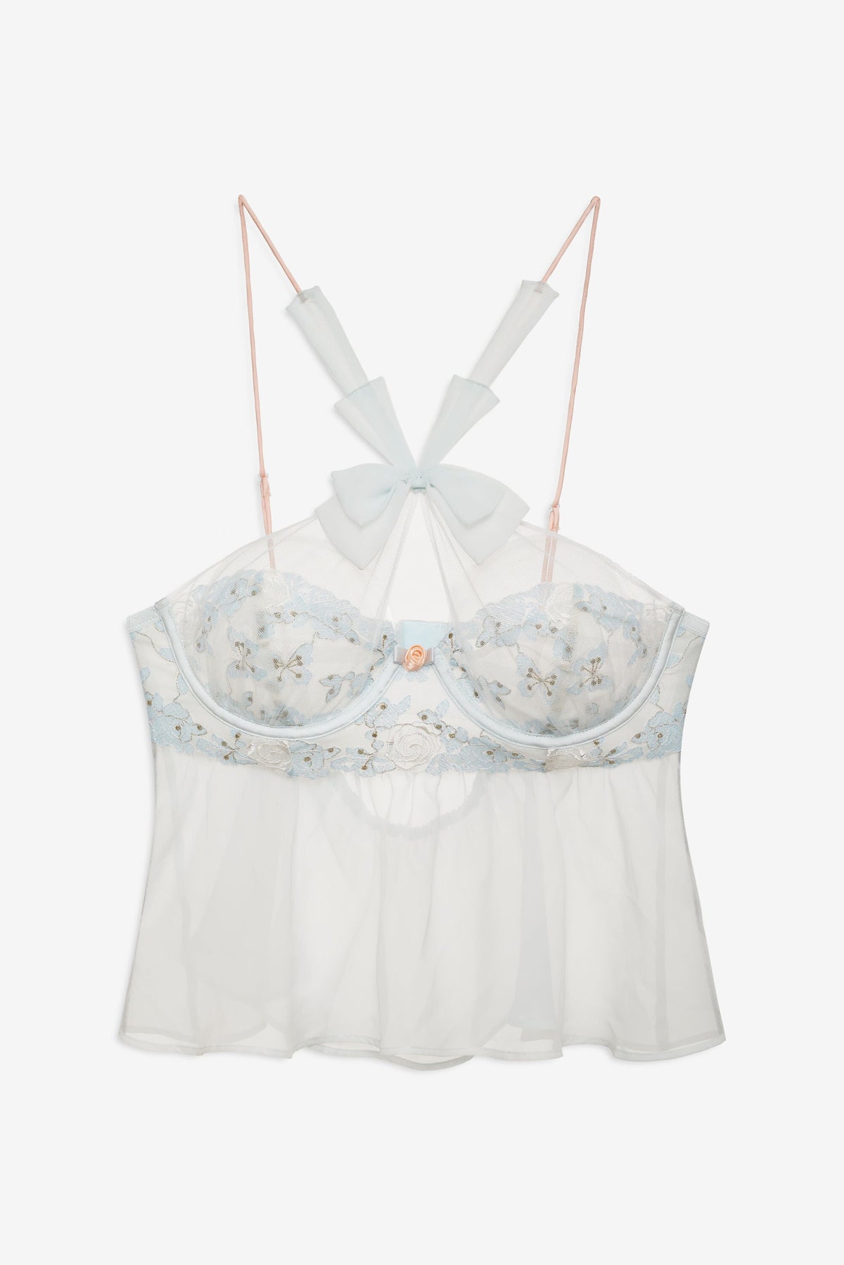 Winter Roses Top Blue - For Love & Lemons