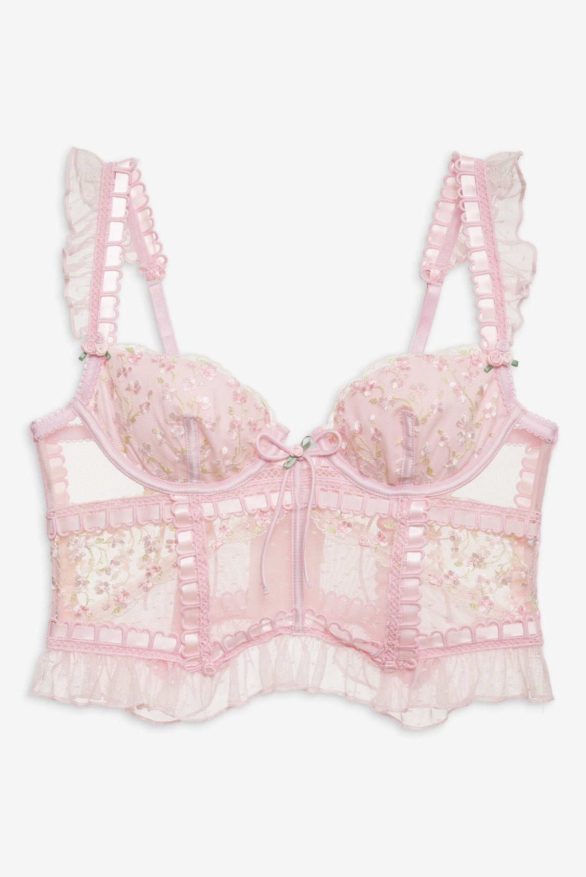 Pinkaboo Bustier Pink - For Love & Lemons