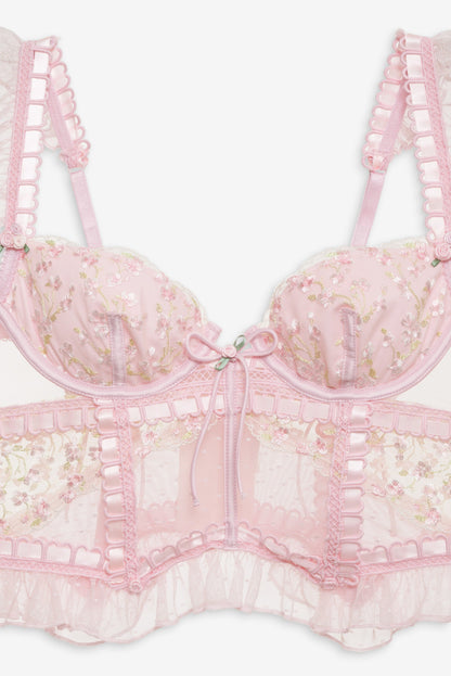 Pinkaboo Bustier Pink - For Love & Lemons