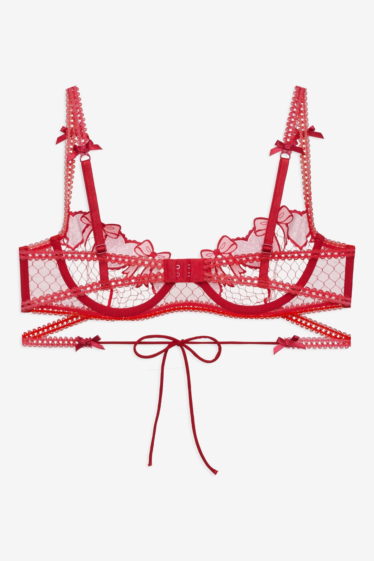 Perfect Match Underwire Bra Red - For Love & Lemons