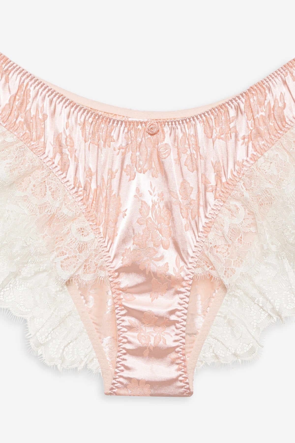 Audrey Jacquard Shorts Peach - For Love & Lemons