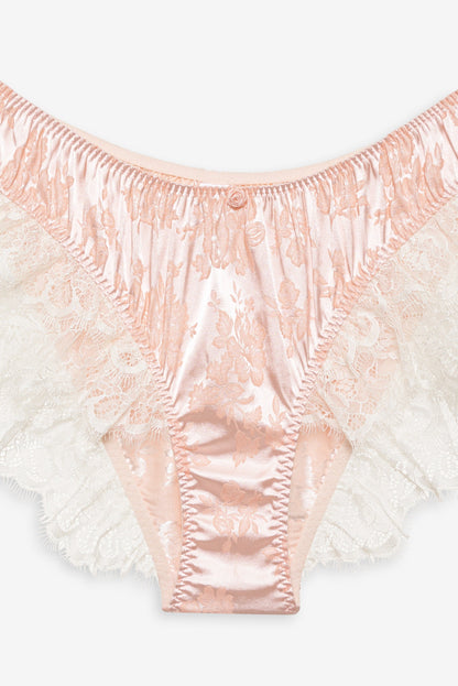 Audrey Jacquard Shorts Peach - For Love & Lemons